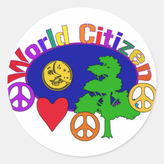 World Citizen Classic Round Sticker