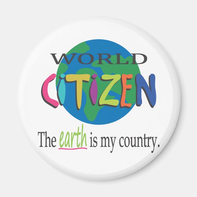 World Citizen Magnet (Front)