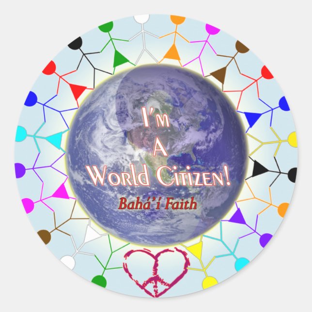 World Citizen Sticker (Front)