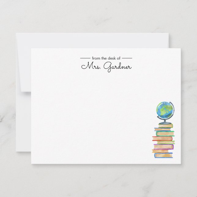 World Class Bookworm | Personalised Teacher Card (Front)