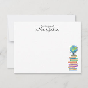 World Class Bookworm Personalised Teacher Card