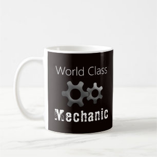 World Class Mechanic Black Coffee Mug