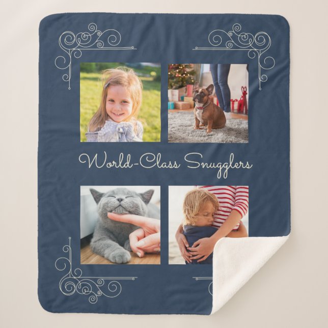World-Class Snugglers Custom Photo Sherpa Blanket (Front)
