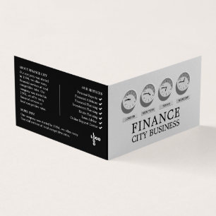 World Clocks, Logo/Photo, Business & Finance Business Card
