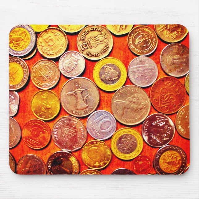 World Coins Mouse Mat (Front)