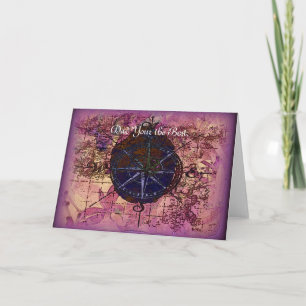 World Compass Fathers Day Card. Card