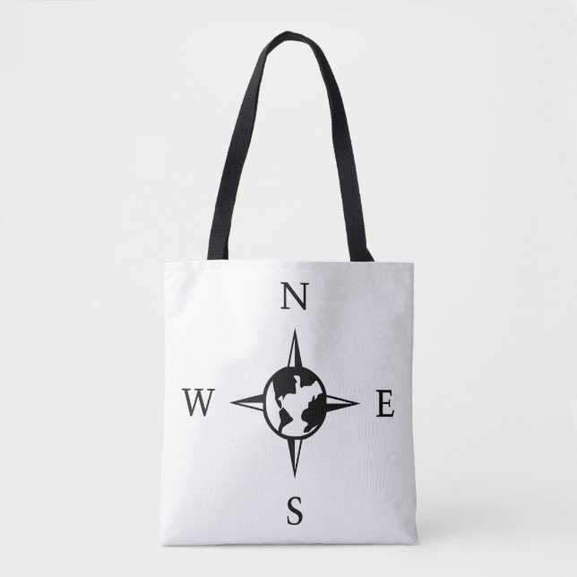 World compass tote bag (Front)