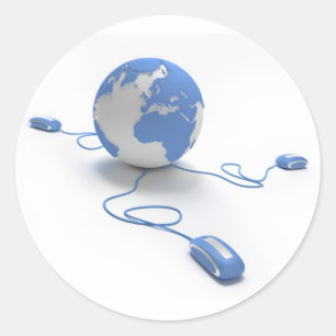 World Connection Classic Round Sticker