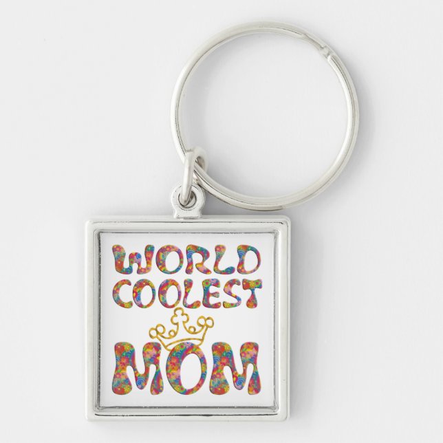 World Coolest Mum Key Ring (Front)