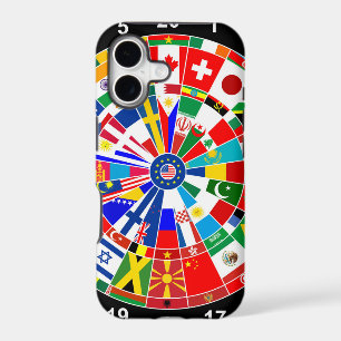 world country flag darts board game travel bulls-e