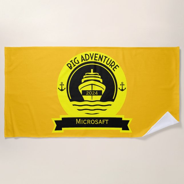 World Cruise Beach Towel (Front)