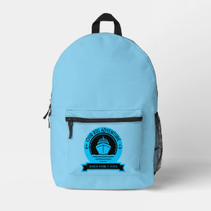 World Cruise Printed Backpack