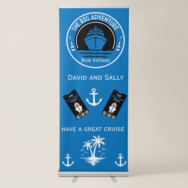 World Cruise Trip Retractable Banner (Front)