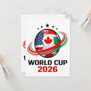 World Cup 2026 Soccer Football  Invitation
