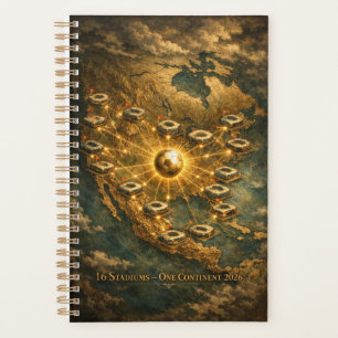 World Cup 2026 Stadium Night Soccer USA MX CA Planner