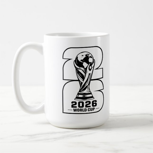 World Cup 2026 Trophy Silhouette Graphic (Left)