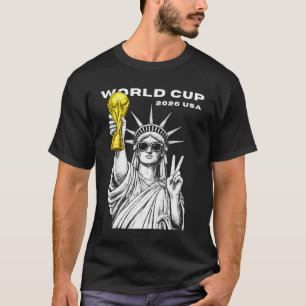 World Cup 2026 USA Golden Soccer Tournament T-Shirt