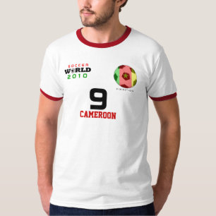 World Cup Cameroon #9 Etoo T-Shirt Both Sides