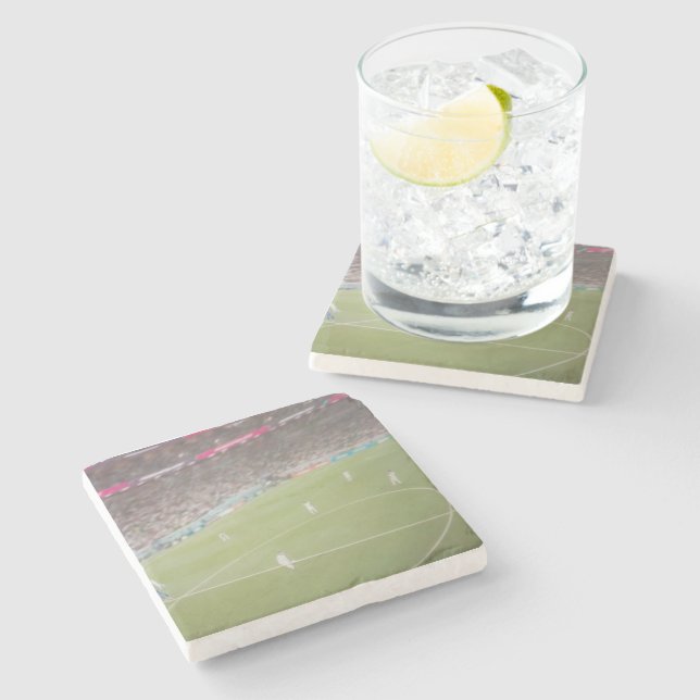 World Cup England X United States Stone Coaster (Side)