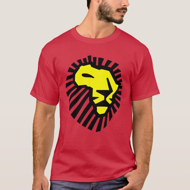 World Cup Football South Africa 2010 Lion Red T-Shirt (Front)