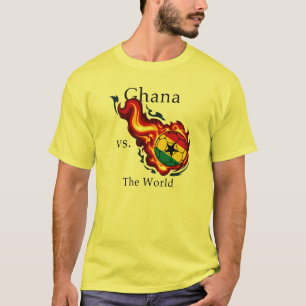 World Cup - Ghana Versus The World Flaming Ball T-Shirt