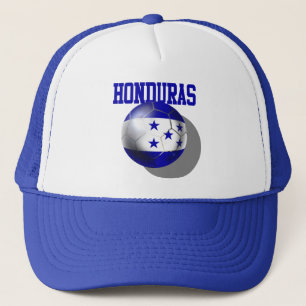 World Cup Soccer Brazil 2014 Honduras flag ball Trucker Hat