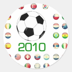 World Cup T-Shirts 2010 South Africa Classic Round Sticker