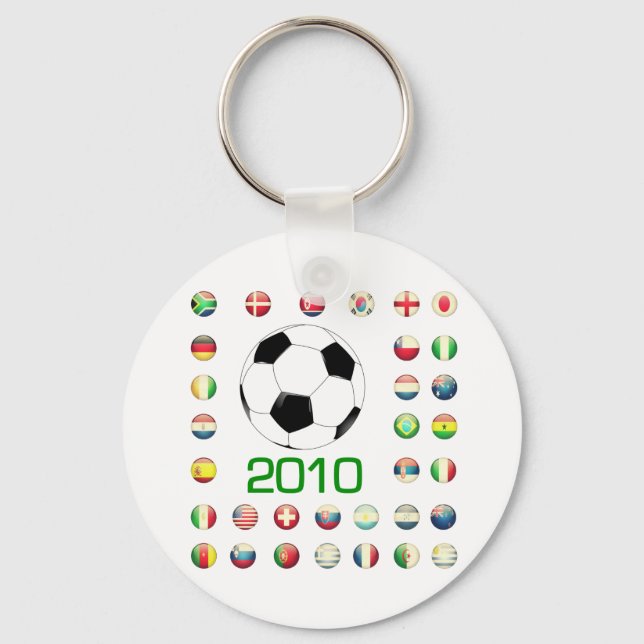 World Cup T-Shirts 2010 South Africa Key Ring (Front)