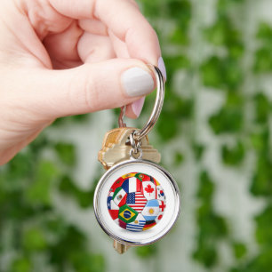 World Cup themed key chaine Ring