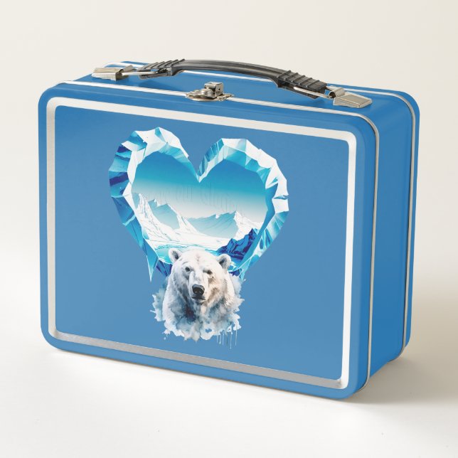 World Day for Glaciers  Metal Lunch Box (Front)