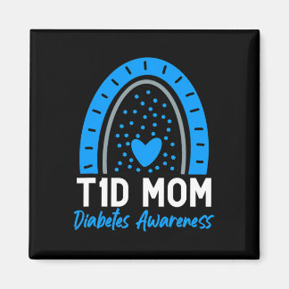 World Diabetes Day Clothes T1D Type 1 Diabetes Mum Magnet
