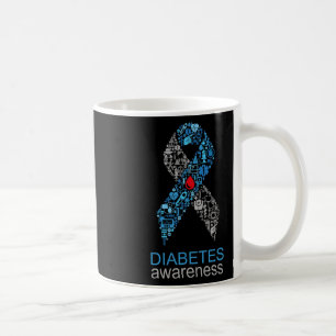 World Diabetes Day Diabetes Awareness Ribbon  Coffee Mug