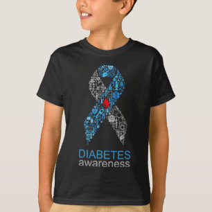 World Diabetes Day Diabetes Awareness Ribbon T-Shirt