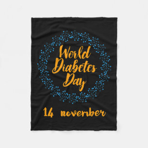 World Diabetes Day Fleece Blanket