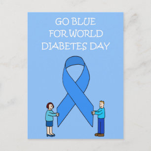 World Diabetes Day November 14th Postcard