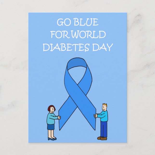 World Diabetes Day November 14th Postcard (Front)
