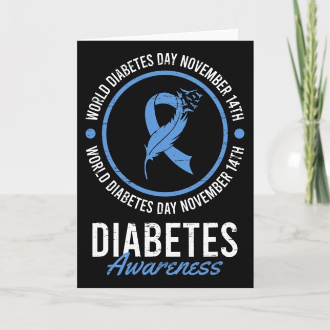 World Diabetes Day November Disease Awareness Insu Card (Front)