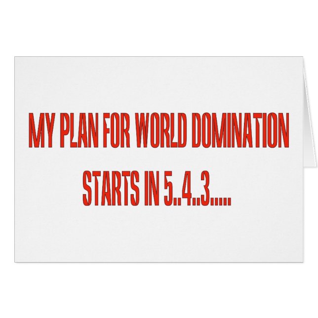 World Domination (Front Horizontal)