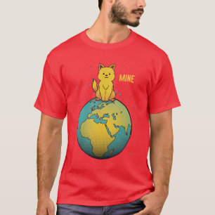 World Domination Planet Earth Mine by Tobe Fonseca T-Shirt