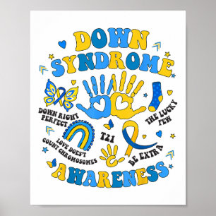 World Down Syndrome Awareness Day 321 Down Right P Poster