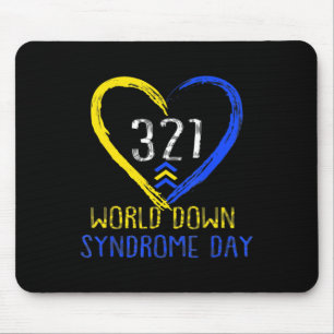 World Down Syndrome Awareness Day Love 3 Mouse Mat