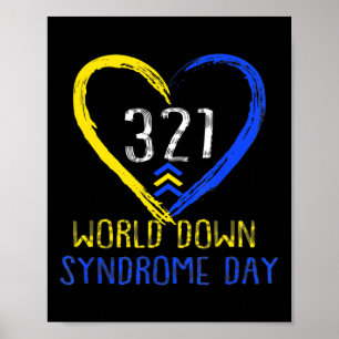 World Down Syndrome Awareness Day Love 3 Poster