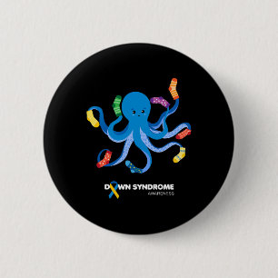 World Down Syndrome Awareness Day Rock Your Socks 6 Cm Round Badge