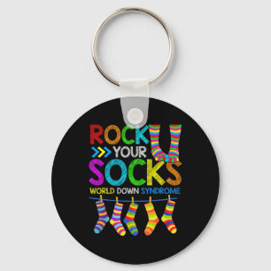 World Down Syndrome Day 2023 Boys Girls Kids Rock Key Ring