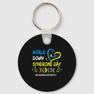 World down syndrome day 321 awareness support men key ring