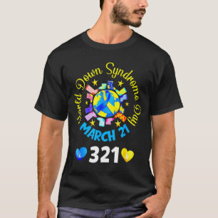 World Down Syndrome Day 321 Awareness Support Men T-Shirt