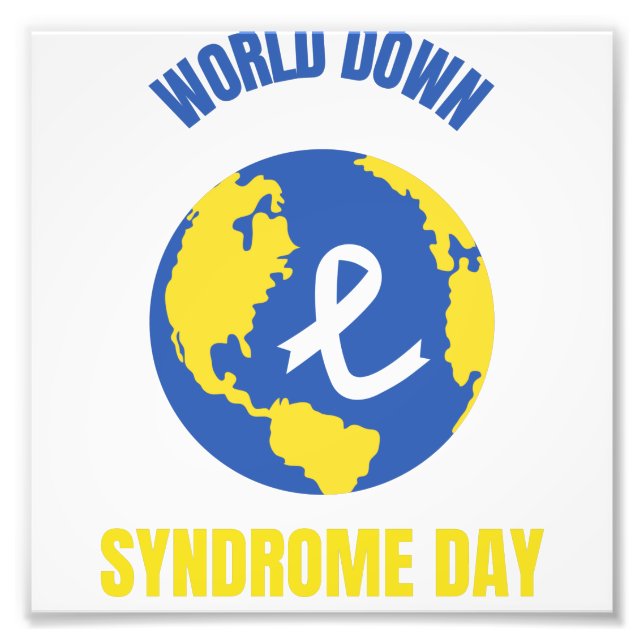 World down syndrome day (3) photo print (Front)