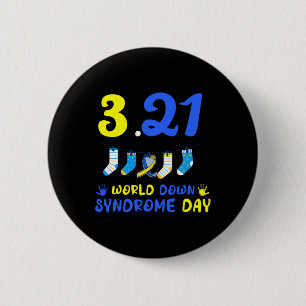 World Down Syndrome Day Awareness 6 Cm Round Badge