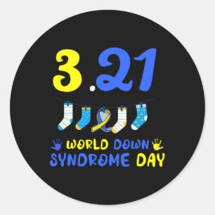 World Down Syndrome Day Awareness Classic Round Sticker