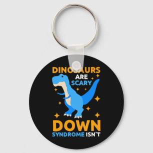 World Down Syndrome Day Awareness Kids Dinosaurs T Key Ring